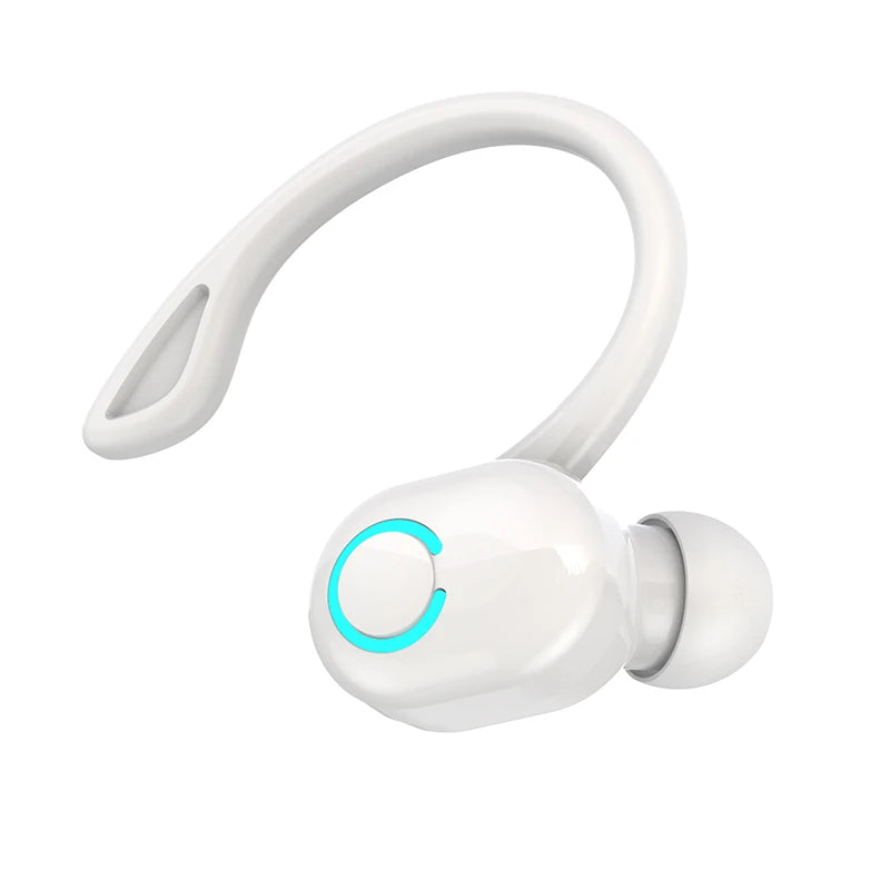Auriculares inalámbricos Bluetooth graves HIFI con micrófono HD, tipo gancho para la oreja, auriculares con cancelación de ruido, resistentes al agua, para juegos y deportes