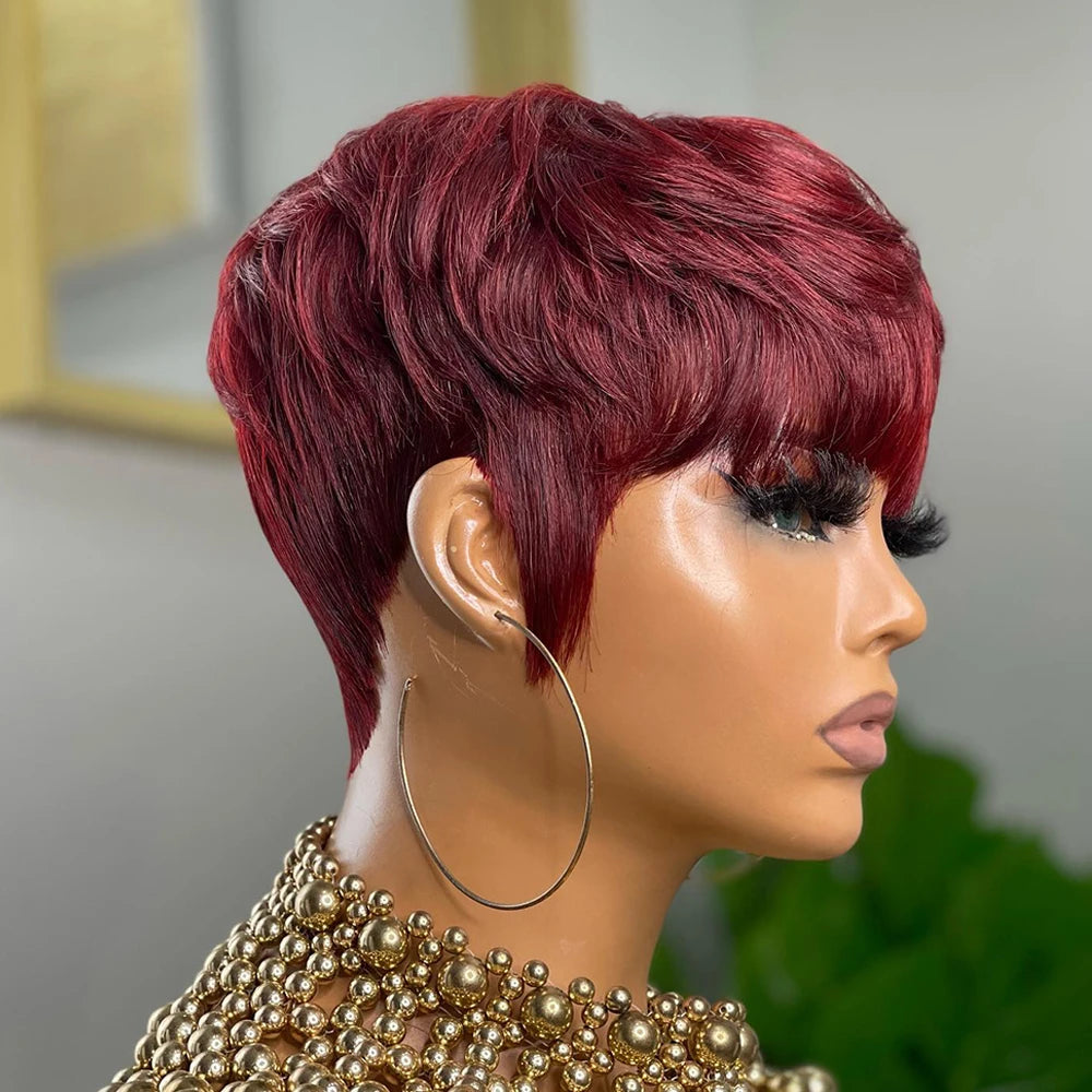 Chocolate Brown Pixie Wig