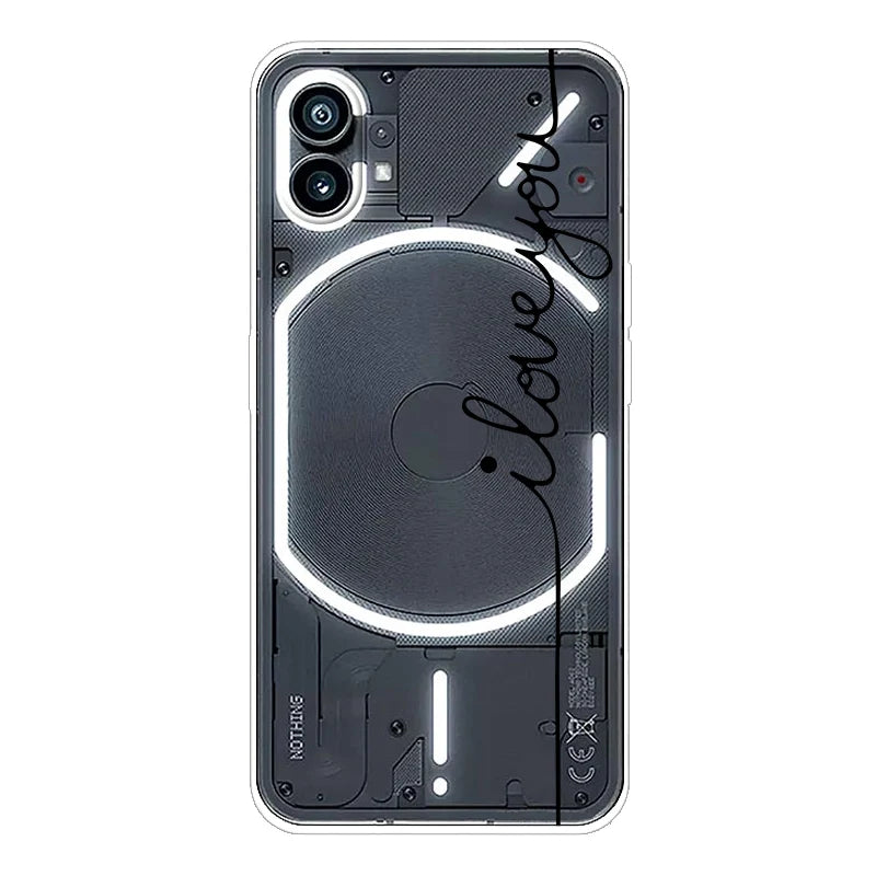 Coque transparente en silicone TPU souple pour téléphone Nothing Phone 1 (2022)
