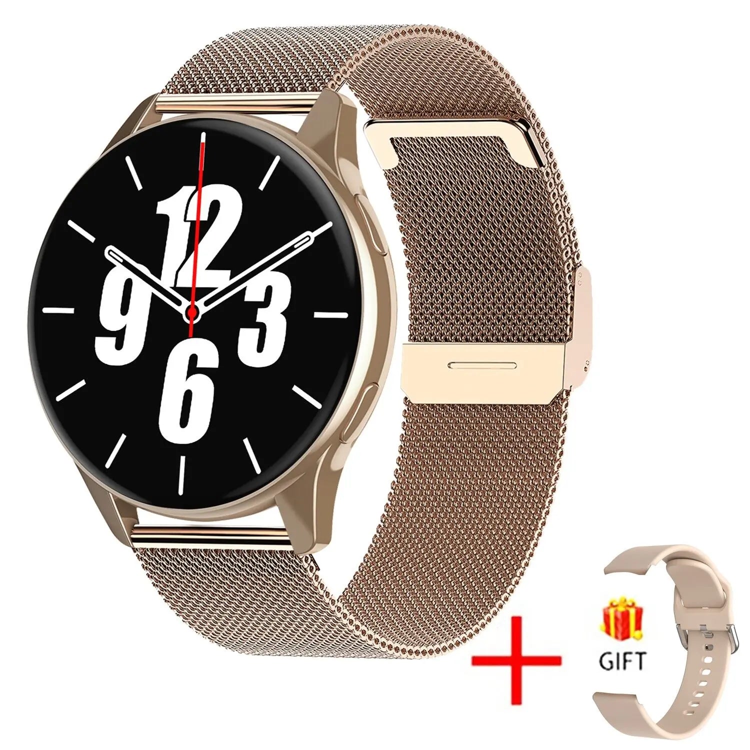 LIGE Nuevo reloj inteligente carga inalámbrica Smartwatch llamadas Bluetooth relojes hombres mujeres pulsera de fitness esfera personalizada + caja