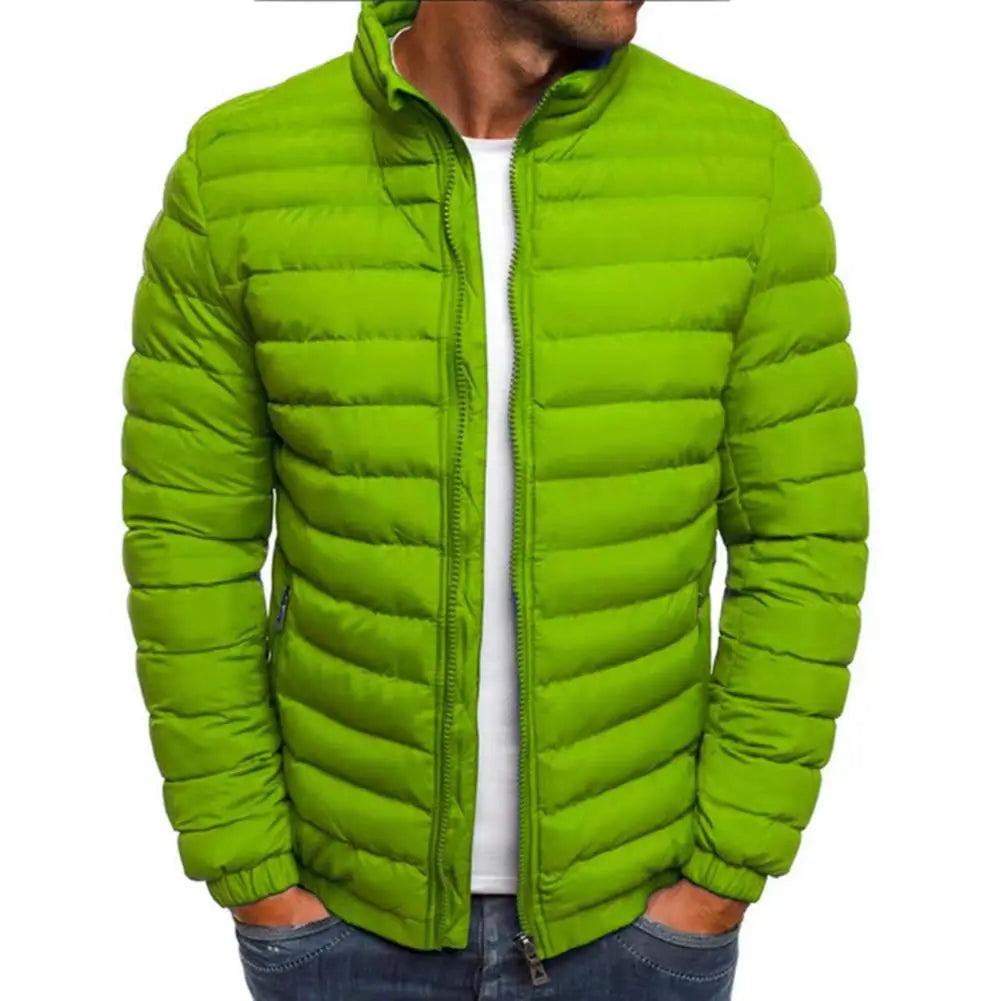 Men’s Stand Collar Puffer Jacket