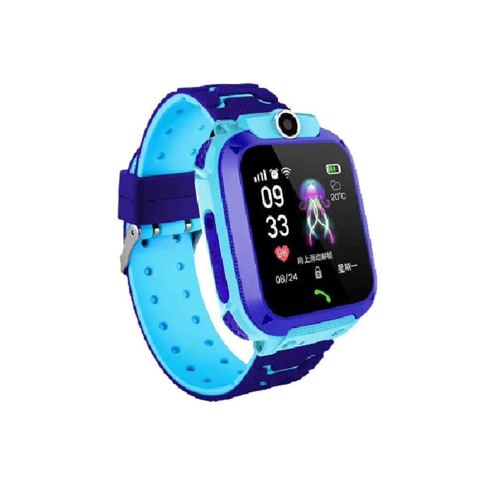 Q12 Reloj Inteligente para Niños, SOS, Impermeable, Tarjeta SIM, Localizador GPS, Regalo de Cumpleaños para Niños y Niñas Q12