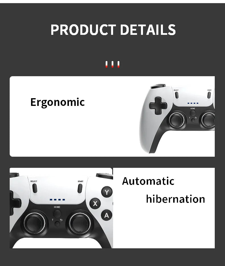 Manette de jeu sans fil pour PS1 PS2 PS3 PC Android Contrôleur sans fil Jeu vidéo Console de jeu portable Divertissement Manette de jeu