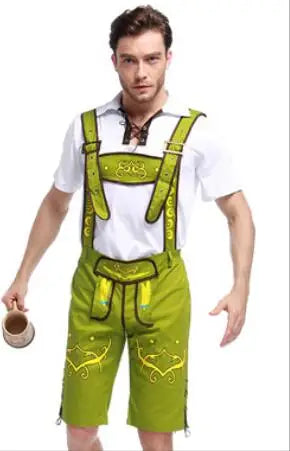 Costume de Lederhosen médiéval pour adulte, Oktoberfest, pour homme, style bavarois, Oktoberfest, festival allemand de la bière, cosplay, Halloween