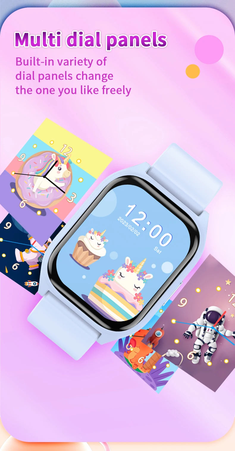 Kids Smart Watch Girls Boys SmartWatch for Kids Smartwatch Gifts for 4-15 Years Old Sports Pedometer Birthday Gift for Children