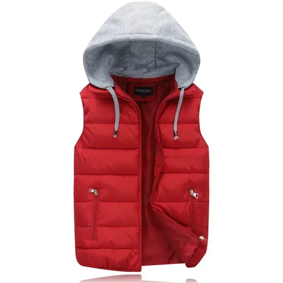 Men’s Hooded Padded Vest – Warm, Stylish & Perfect for Winter