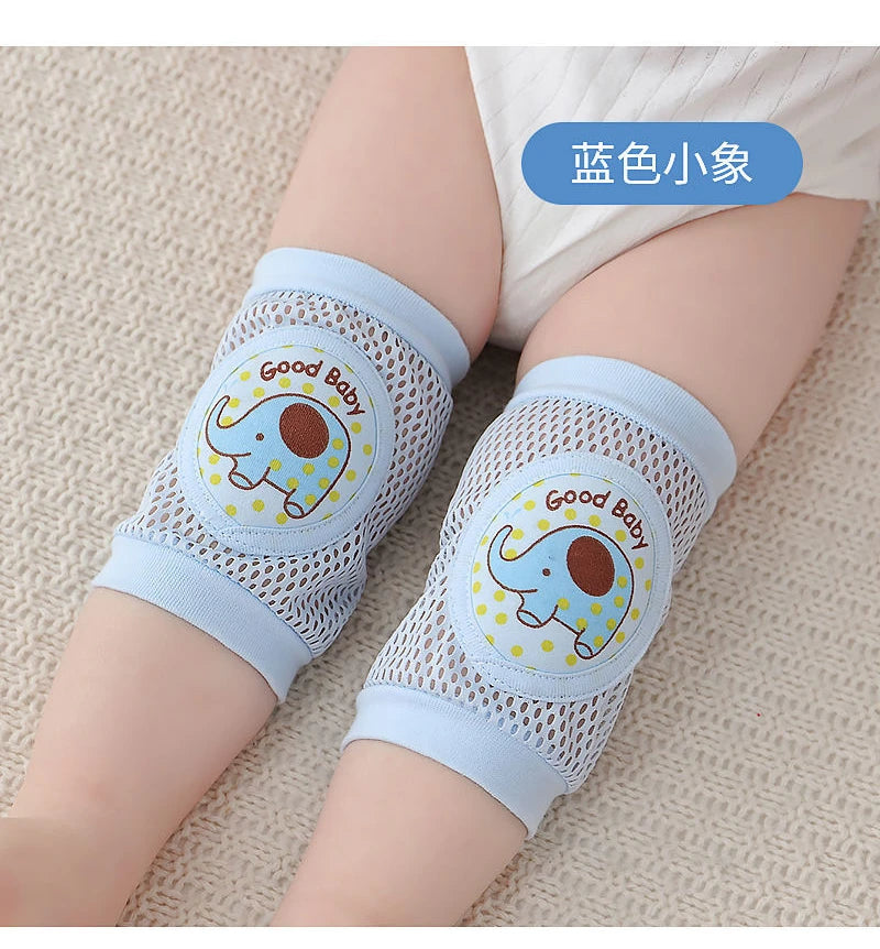 Rodilleras de bebé de 2 piezas, protección anticaída para gatear para niños pequeños, finas de verano, rótula de malla, rodillera protectora, seguridad para bebés