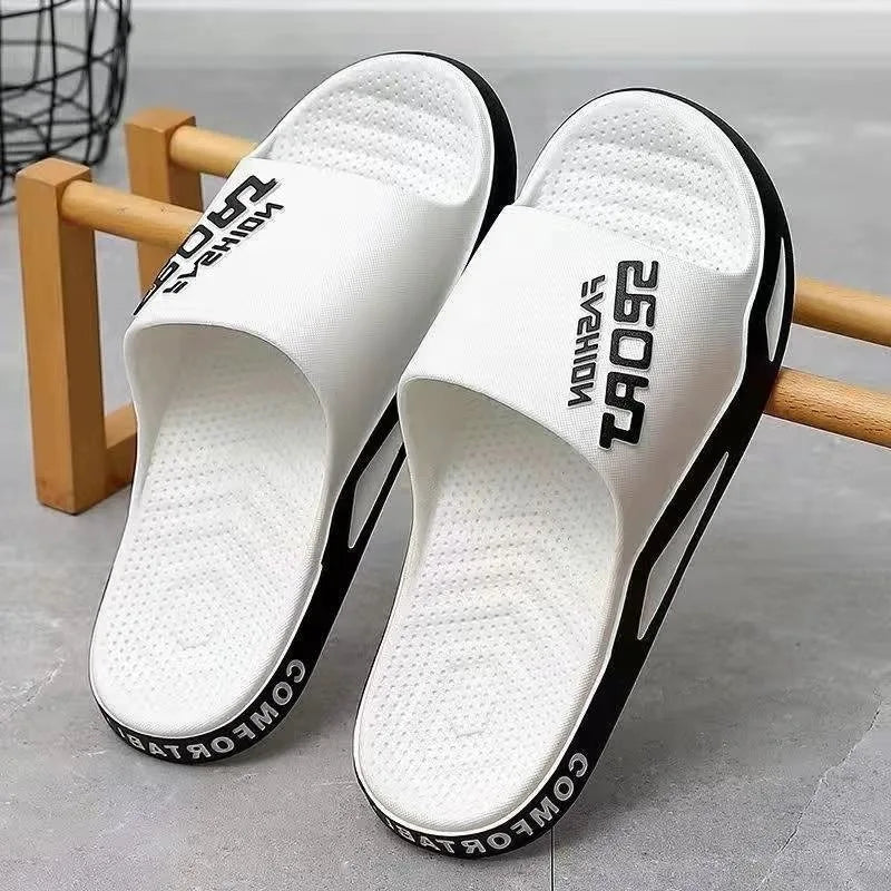 Pantuflas de hombre que se pueden llevar en verano. Sandalias de moda para hombre para baño, casa, antideslizantes, de interior y de casa