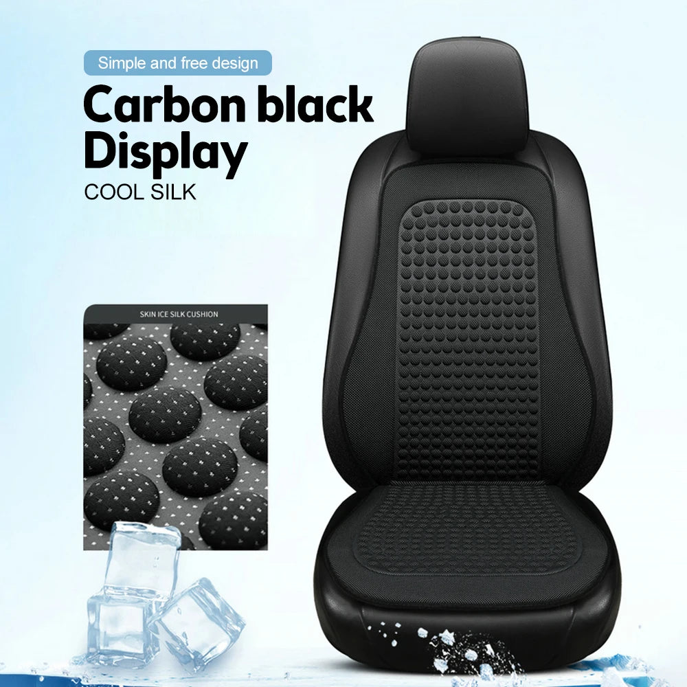 Cojín de coche TIMOTRAS, cojín refrescante de verano, funda de asiento de seda helada, cojín refrescante universal de temporada para coche