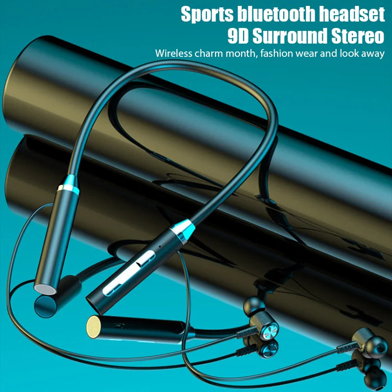 Auriculares Bluetooth Inalámbricos Magnéticos HIFI Deportivos de Diadema Colgante TWS Auriculares Inalámbricos Bluetooth con Micrófono