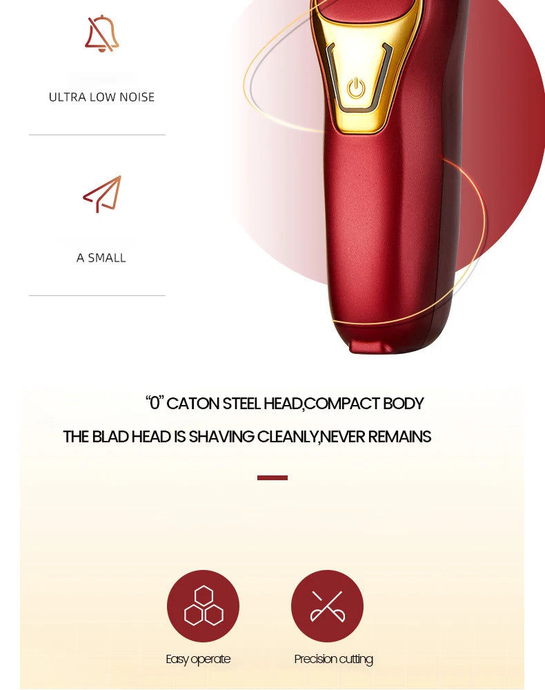 Cortapelos profesional para barbería, afeitadora para hombres, recortador de barba eléctrico, cuchilla en T de 0 mm, cortador de pelo inalámbrico, máquina de cortar el pelo