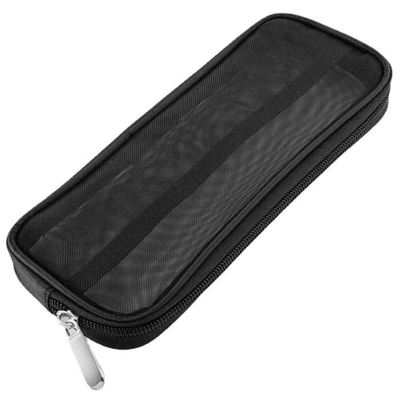 Estuche de viaje para brochas de maquillaje Organizador de neceser de cosméticos para hombres y mujeres Herramientas de belleza Bolsa de aseo de malla Estuche de lavado Accesorios de almacenamiento