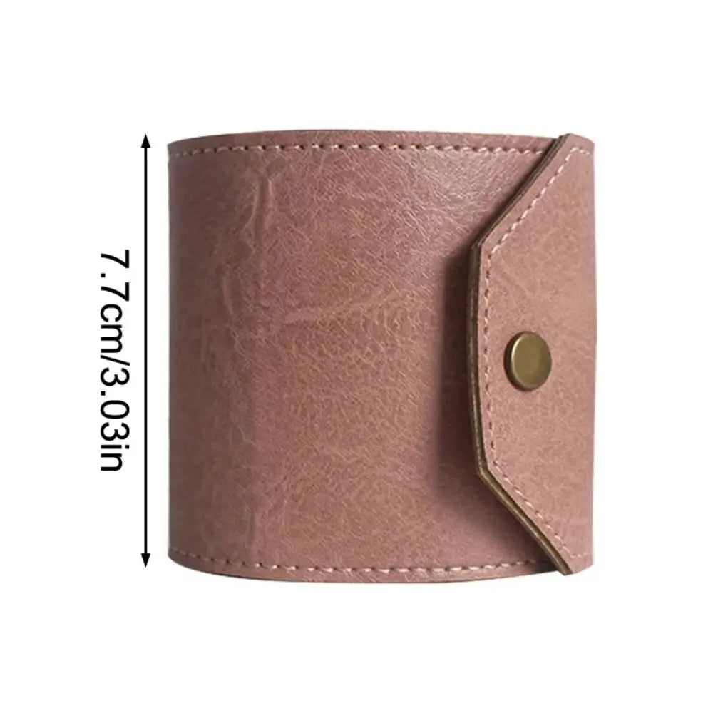 Cartera de cuero de lujo con envoltura Acceso rápido al dinero Titular de dinero Bolsa de dinero Organizador de cartera Bolsa de almacenamiento de cartera