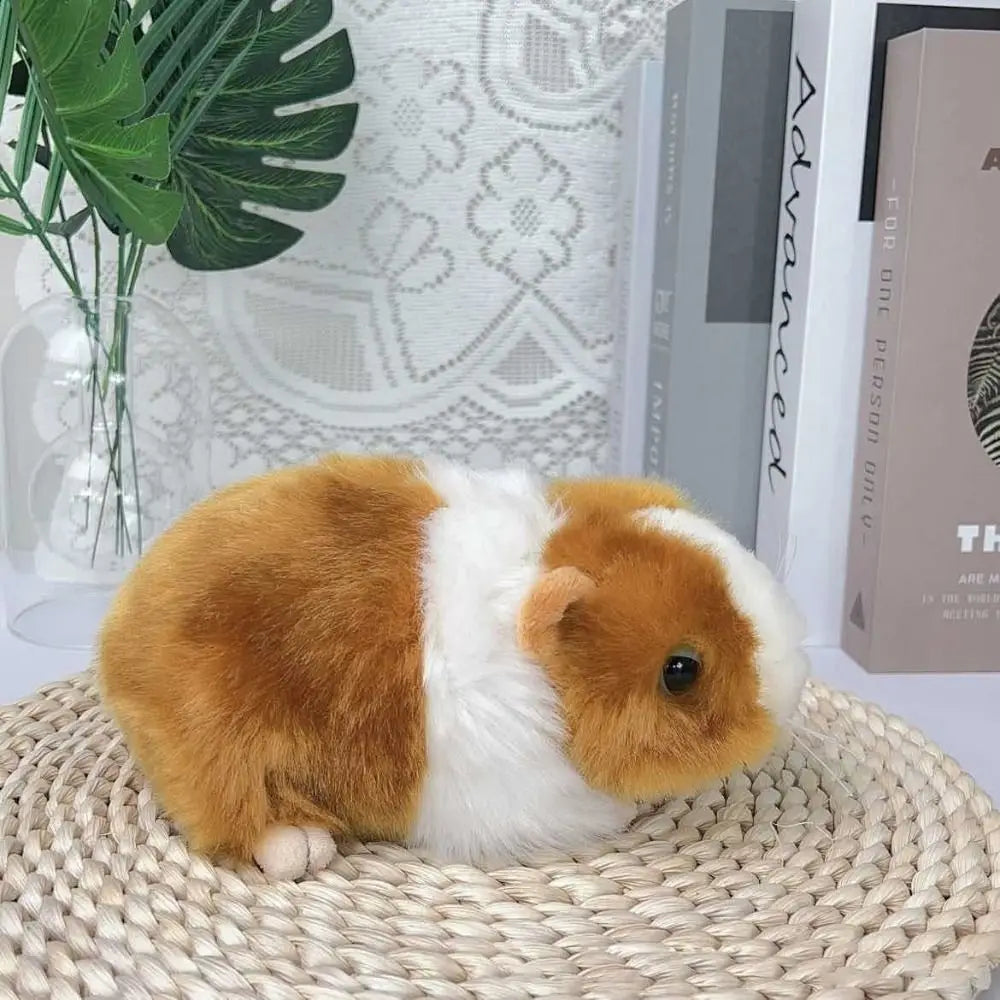 Cartoon Stuffed Animals Guinea Pig Stuffed Cute Dolls Real Life Plush Mouse Dolls 18cm Fluffty Hamster Doll Children Gift