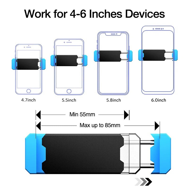 Soporte Universal para Teléfono Móvil para Rejilla de Ventilación de Coche Soporte para Teléfono Móvil en Coche Salida de Aire Acondicionado para Navegación Mini Soporte para Teléfono