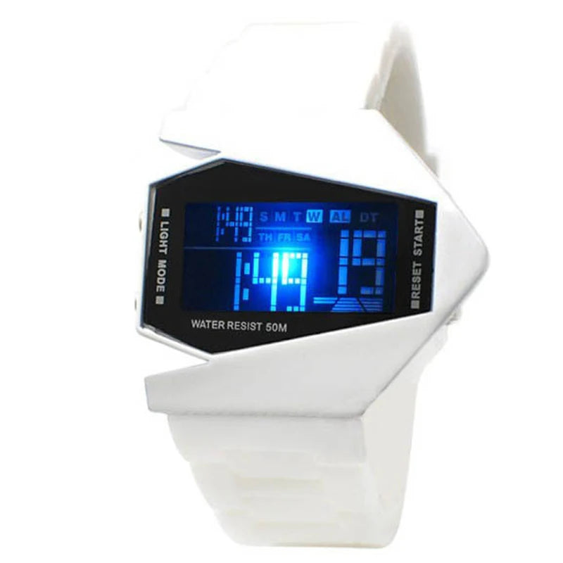 LED Aircraft Bomber Digital Watch