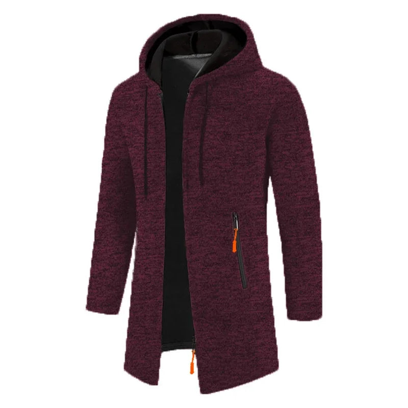 Sudaderas para hombre - Sudaderas con capucha de manga larga para hombre - Sudadera con capucha y cremallera para hombre - Abrigo de invierno oversize para hombre - Suéter negro