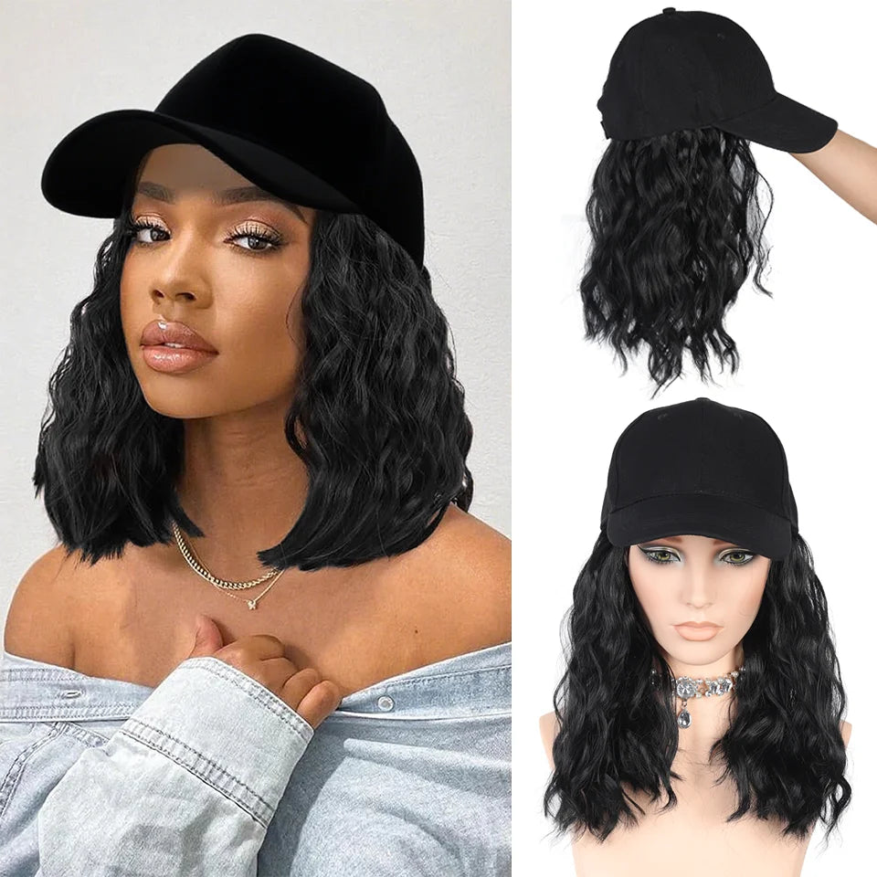 LUPU Hat Wig for Women