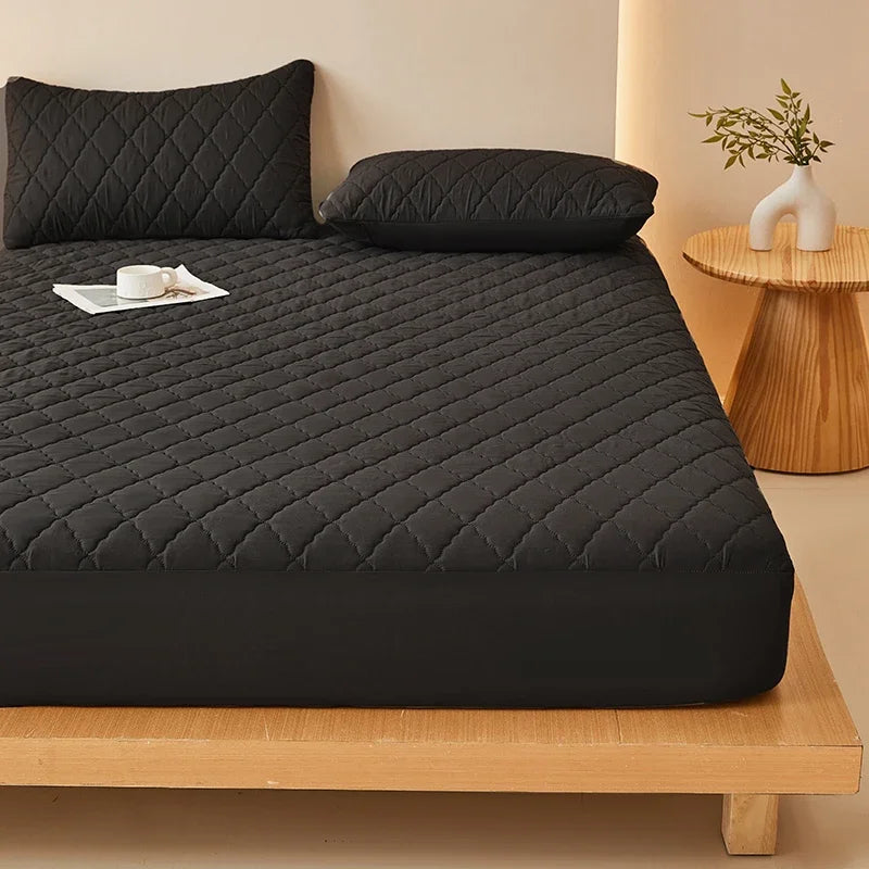 Vanntett madrassbeskytter Preget madrasstrekk Mykt, pustende, tilpasset madrasstrekk 120/150/180/220x200 Vaskbart