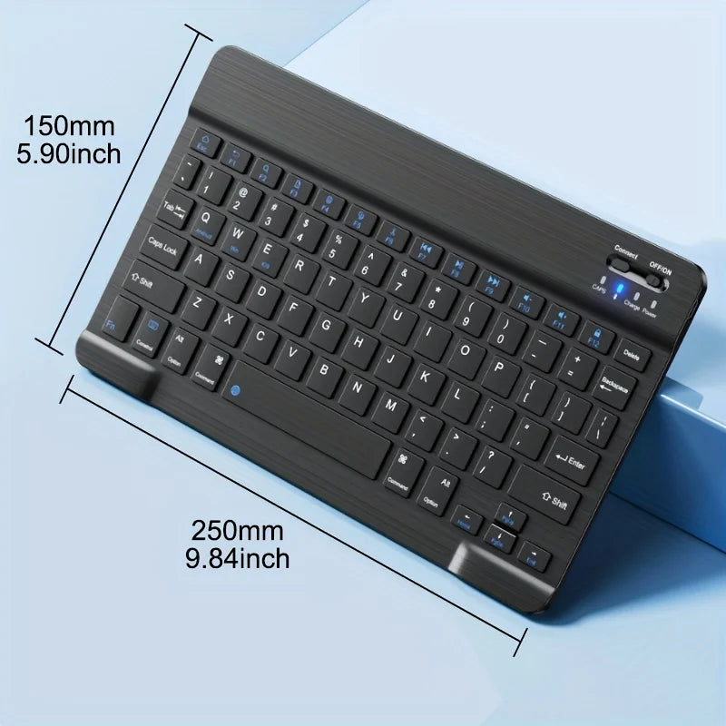 Trådløst tastatur Bluetooth-kompatibelt tastatur for Android IOS Windows Mini 78-tasters spilltastatur for PC iPad nettbretttastatur