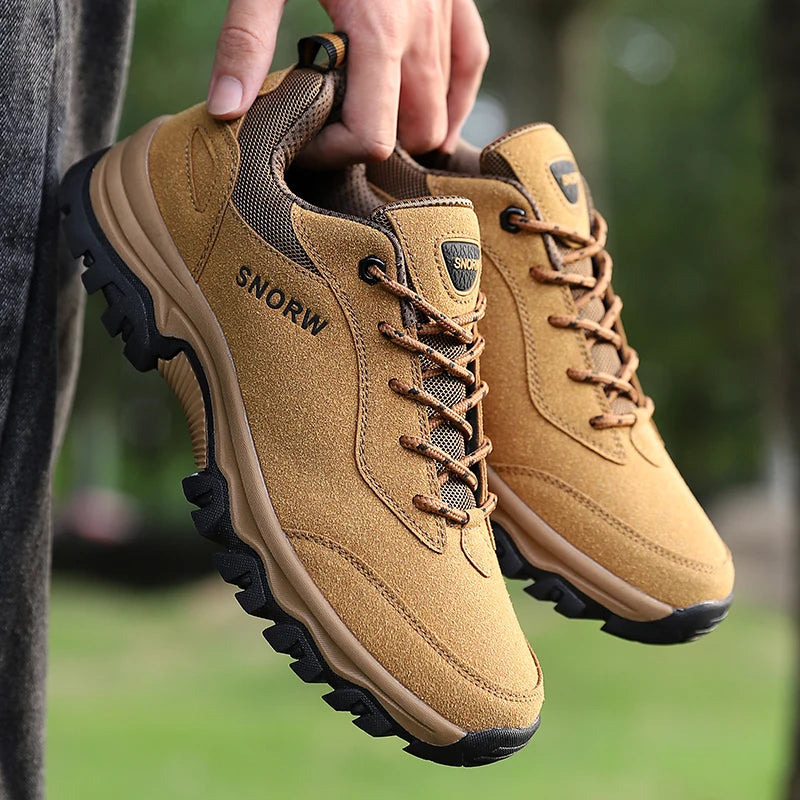 Zapatillas de senderismo para hombre, botas de montaña para exteriores, calzado de escalada antideslizante, zapatos de trekking, botas de goma tácticas de caza para caminar