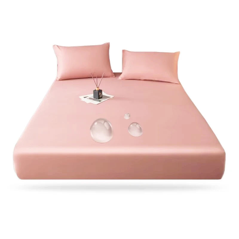 WOSTAR Waterproof mattress protector cover 150x190 single double queen king size elastic fitted sheet style bed protection pad