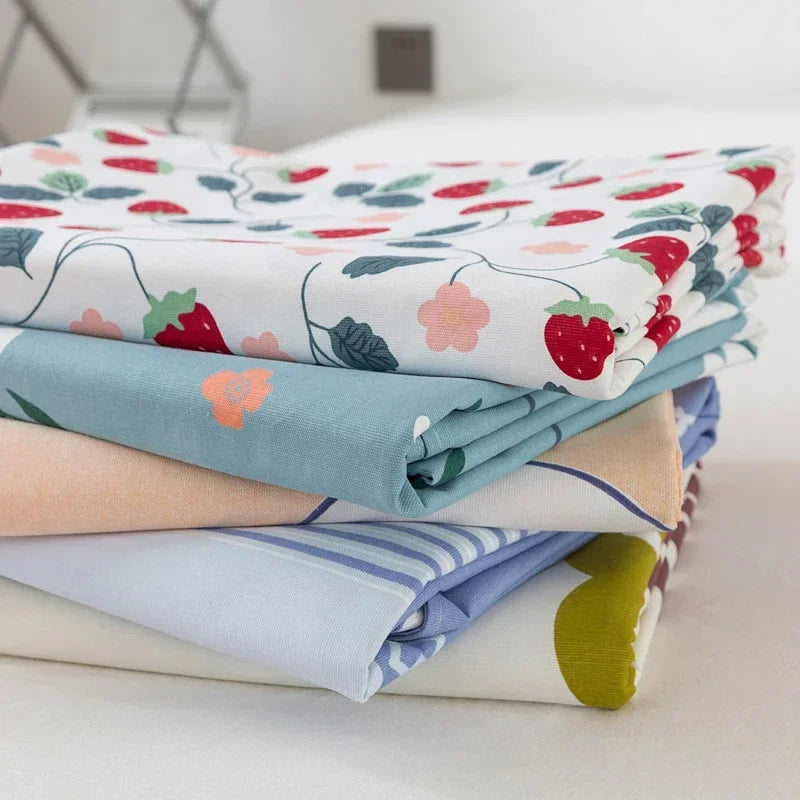 Mykt 100 % bomulls grovt stofflaken tykt Sleep Naked enkelt dobbeltlaken komfortabelt slitesterkt pustende laken queen size