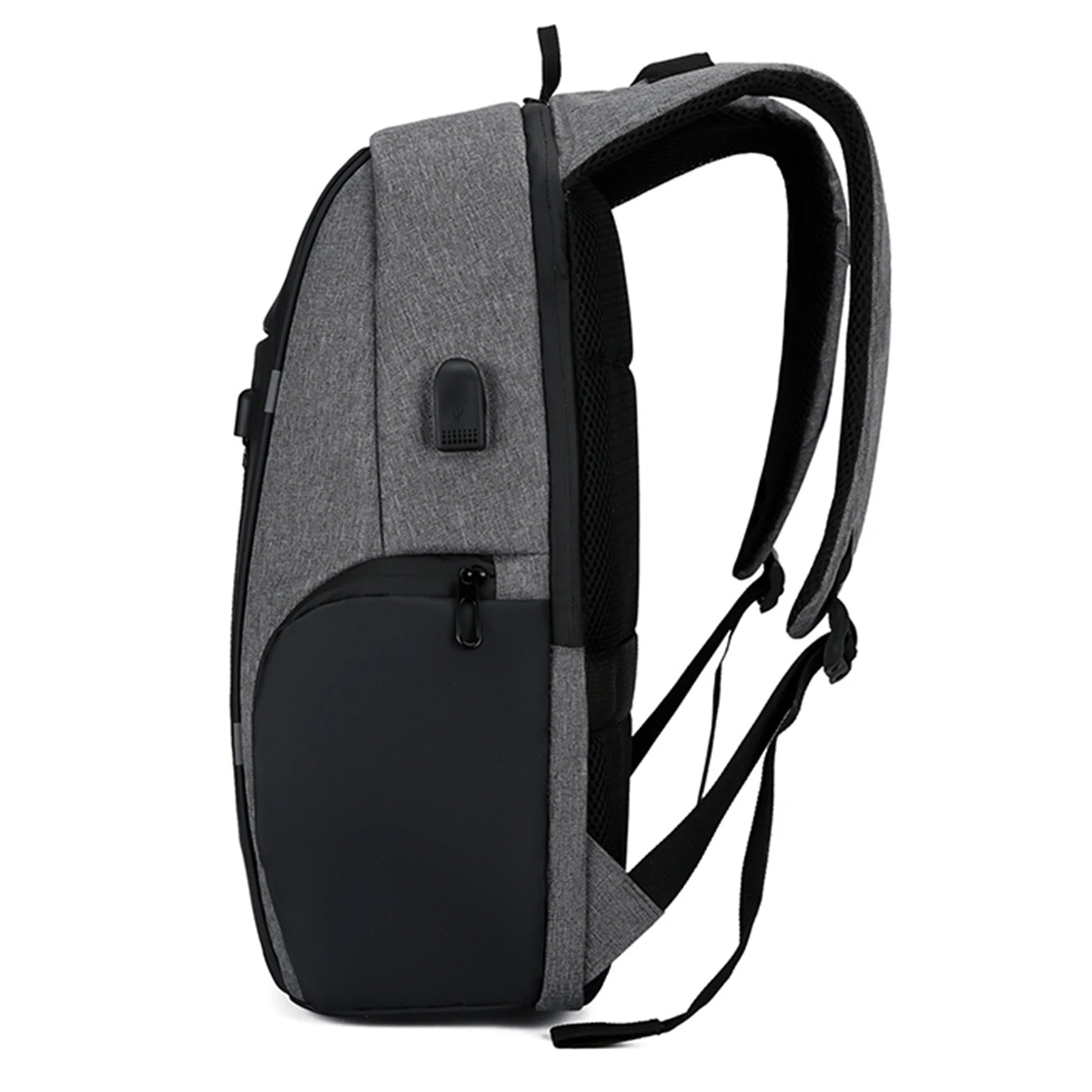 Laptop-ryggsekk for 17-tommers laptopveske med USB-port Moteriktige vanntette ryggsekker Én veske for alle utflukter, for menn og kvinner