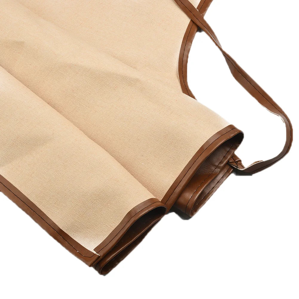 97 × 65 CM Delantal de soldadura de cuero, equipos de poliuretano, ropa de protección de aislamiento térmico para soldador, delantales de protección para soldadura