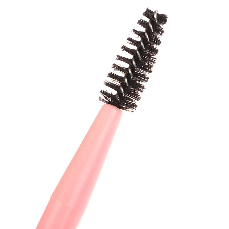 1 stk. øyenbrynsbørste med dobbel hode, vippekam, øyenbrynsvippeformer, øyenbrynsbørste for pleie av bryn, gjenbrukbart sminkeverktøy