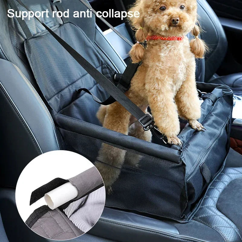 Sac de voyage pliable en maille pour animaux de compagnie, 5 couleurs, double épaisseur, imperméable, accessoires de voyage, tapis pour chien, couverture, sac de sécurité pour siège auto