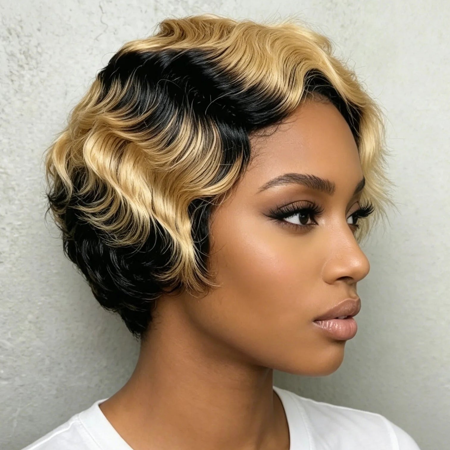 1B/27 Finger Wave Wig