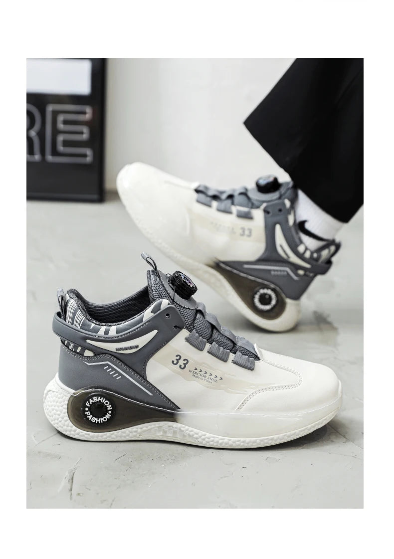 Zapatillas de Hombre con Hebilla Giratoria Cómodas Antideslizantes con Cordones Duraderas para Actividades al Aire Libre de Hombre