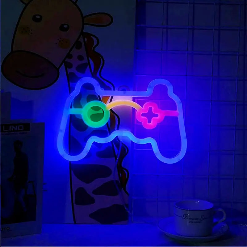 Gamepad Neon LED Light – Vibrant, Portable & Perfect for Any Space