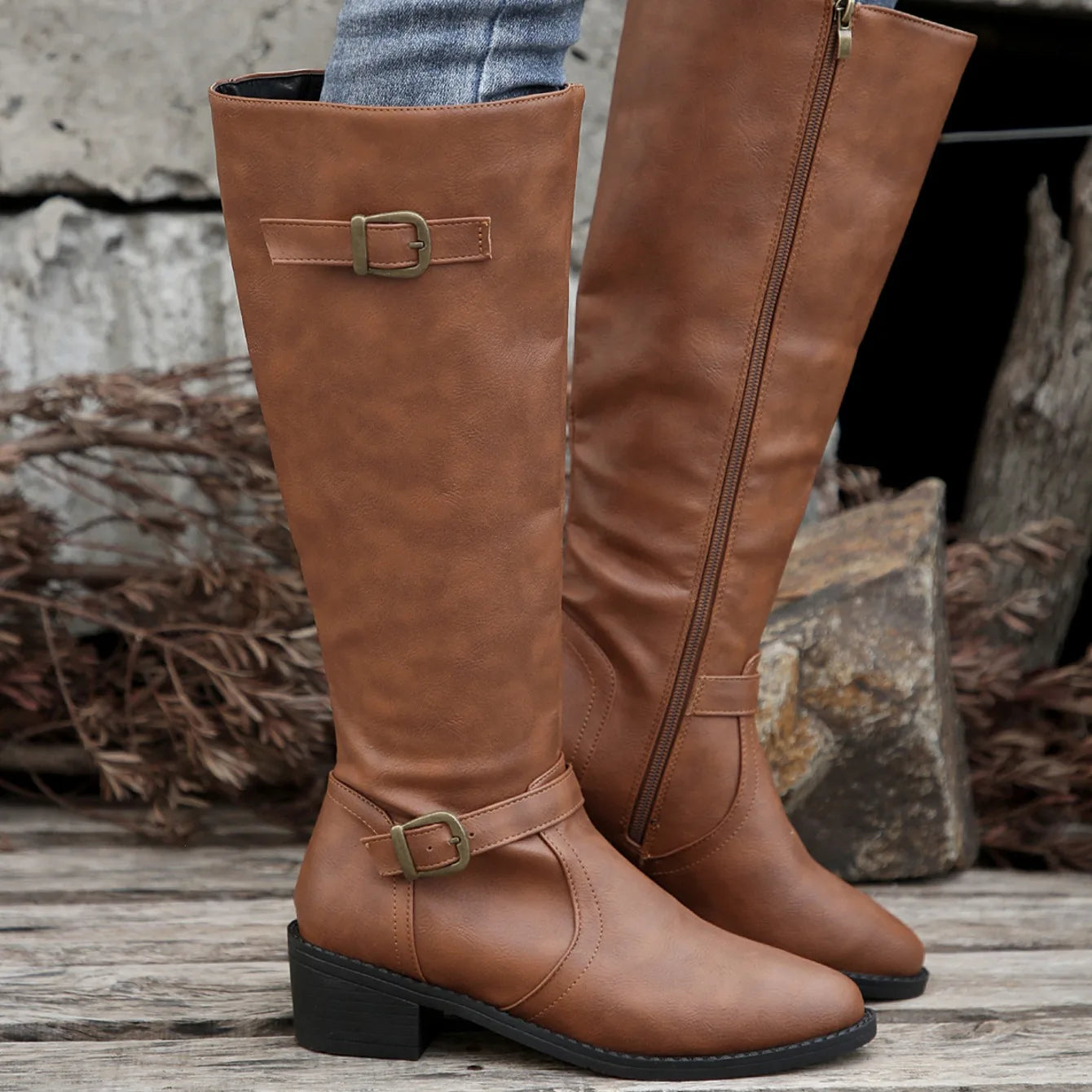 Women Boots Winter Fashion Knee High Boots Women High Quality Comfort Long Boots Outdoor Fashion Sexy Shoes Women Botas De Mujer