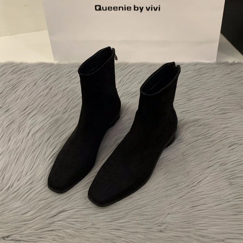 Women's Boots Autumn Luxury Elegant Casual Short Shoes Women's Low Heel Comfortable Short Outdoor Hiking Shoes for Women