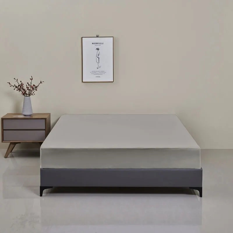 Sikker, vanntett madrassbeskytter, myk og komfortabel, pustende, ensfarget madrasstrekk, maskinvaskbar