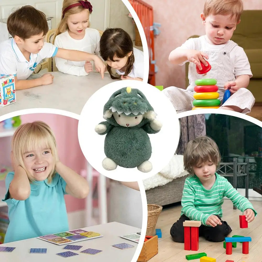 Peluche mouton peluche animaux jouet habiller petite poupée agneau transformation en loup gris / canard jaune / dinosaure peluche agneau Dol