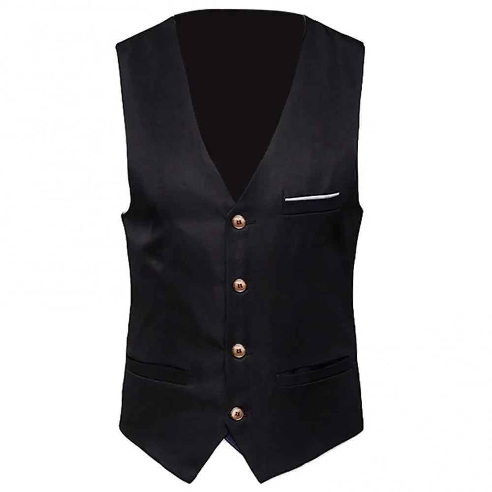 Chalecos de vestir para hombre, entallados, chaleco de traje para hombre, chaleco masculino, chaleco sin mangas casual formal de negocios, chaleco hombre