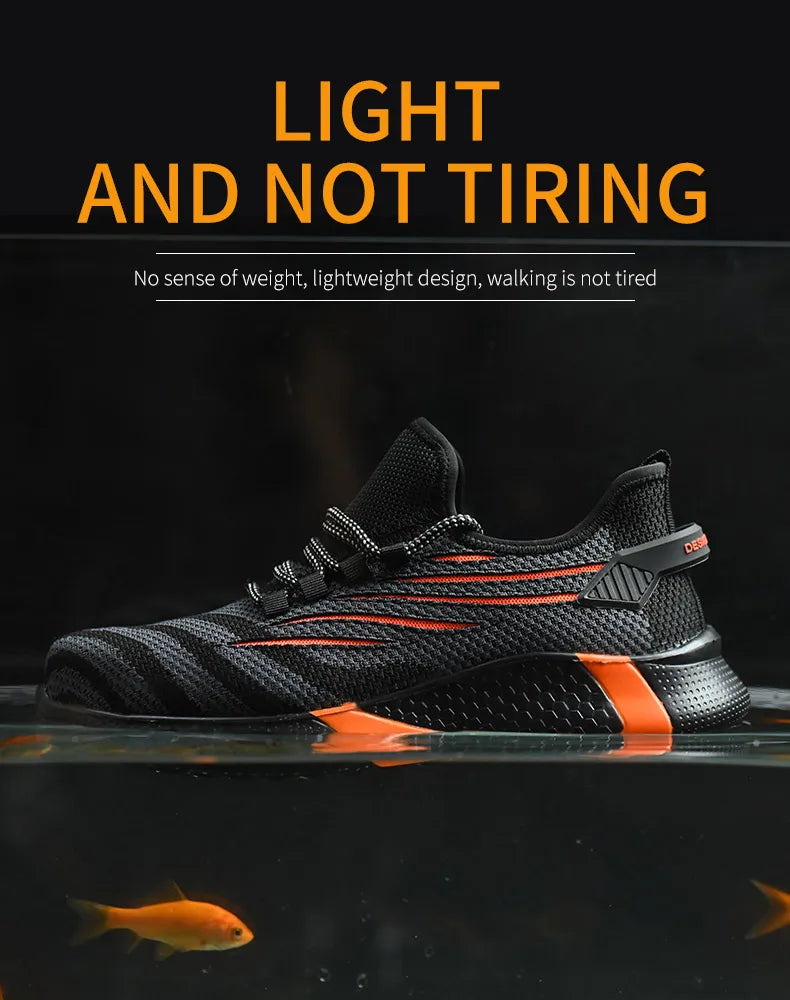 Zapatos de seguridad para hombre, calzado de trabajo antipinchazos, zapatillas de trabajo para hombre, zapatos de trabajo indestructibles, botas para hombre, calzado ligero para hombre, botas de seguridad