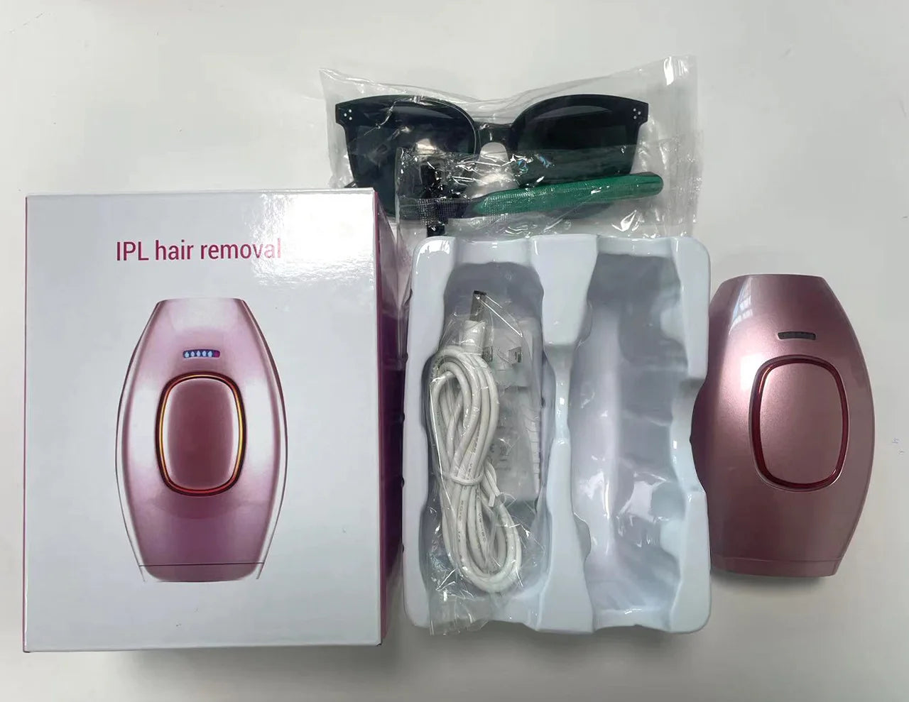 Depiladora Láser IPL Corporal para Bikini, Depilación Láser para Mujeres, Depiladora de Luz Pulsada Permanente, Depiladora Láser de Uso Doméstico