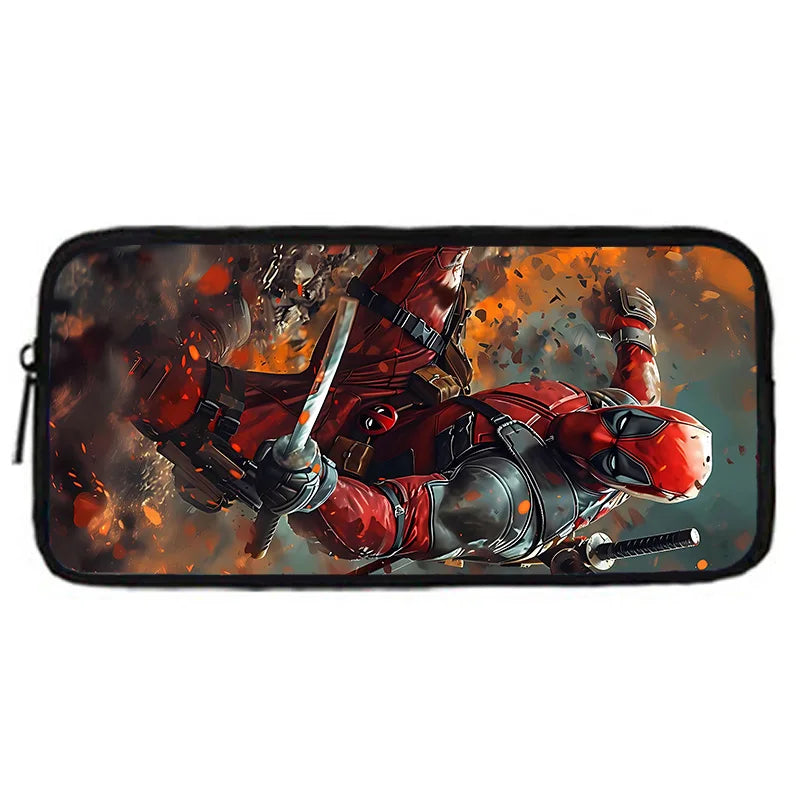 Deadpool Child School Backpack With Shoulder Bag Pencil Bags School Bags for Boys Girls Best Gift