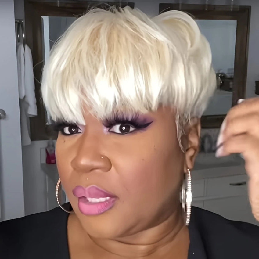 613 Blonde Pixie Wig