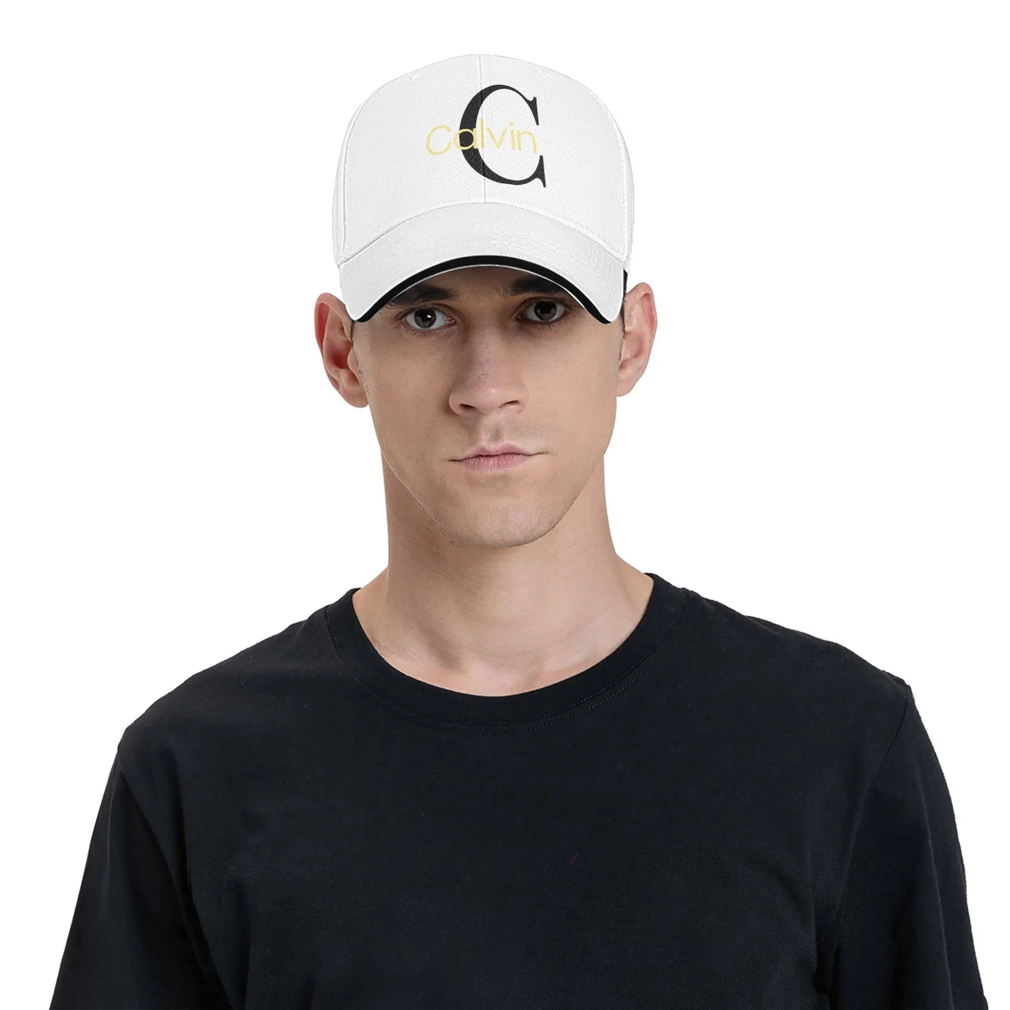 Casquette de baseball Calvin à lettres – Ajustable, respirante et élégante pour hommes et femmes