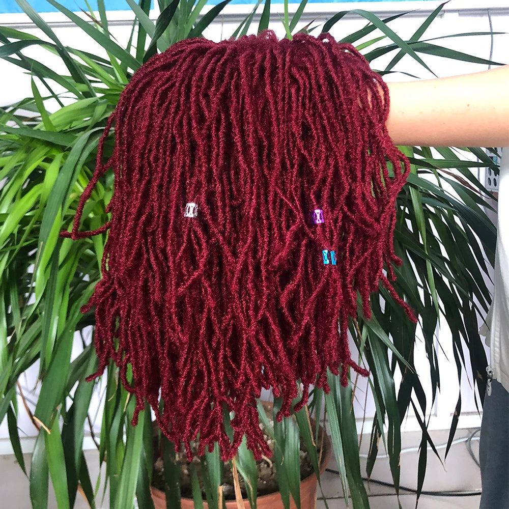 10Inches Braided Wigs Afro Bob Wig Synthetic DreadLock Wigs For Black Woman Short Curly Ends Cosplay Yun Rong Hair