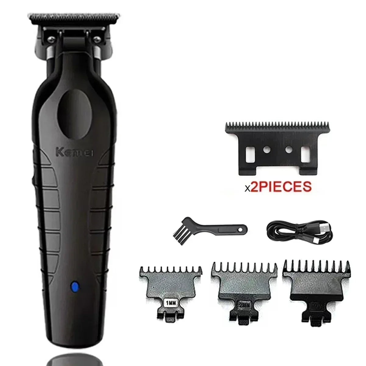 Kemei KM-2299 Máquina cortapelo recortadora de cabello para hombre, cortadora de pelo profesional