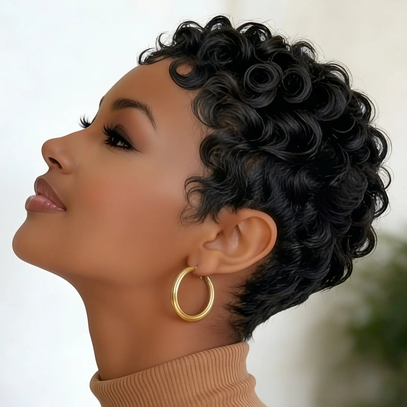 Loose Curly Pixie Cut Wig