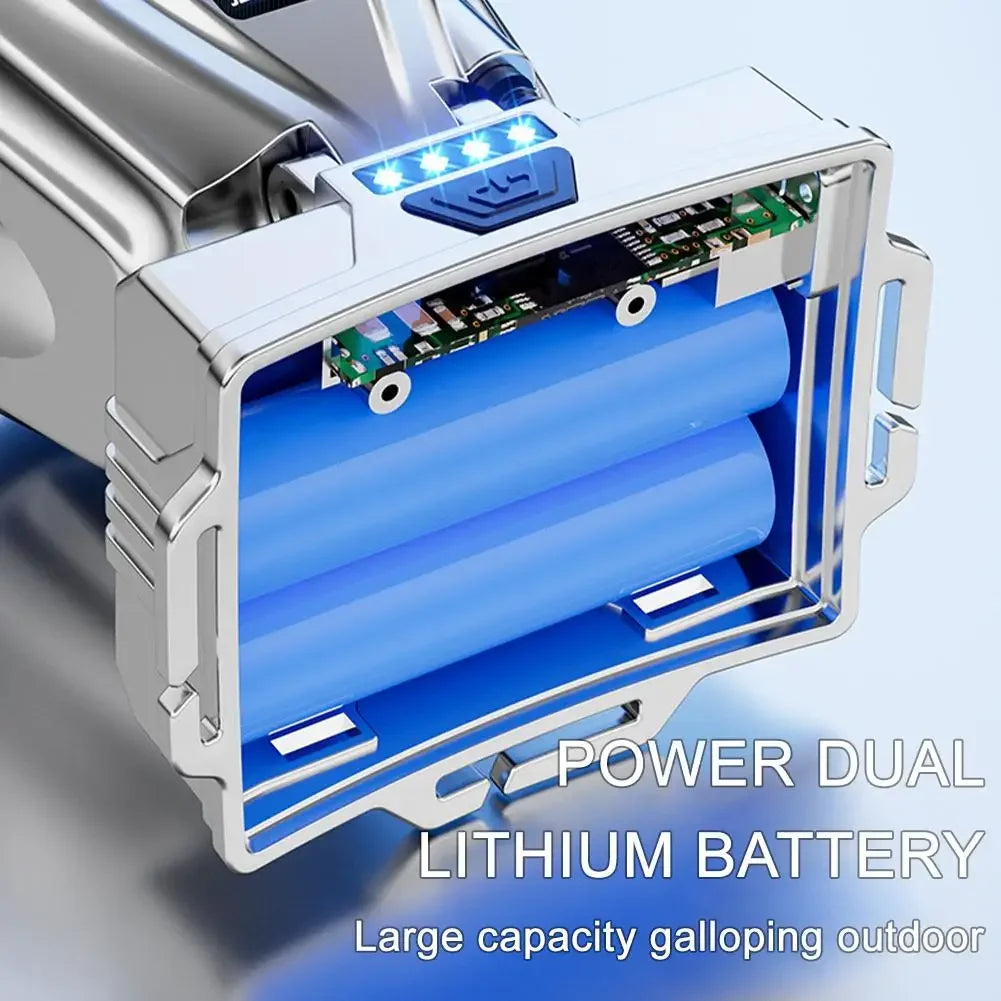 Lampe frontale LED rechargeable haute puissance ultra-lumineuse, lampe torche d'extérieur à charge d'urgence haute luminosité, lampe de pêche