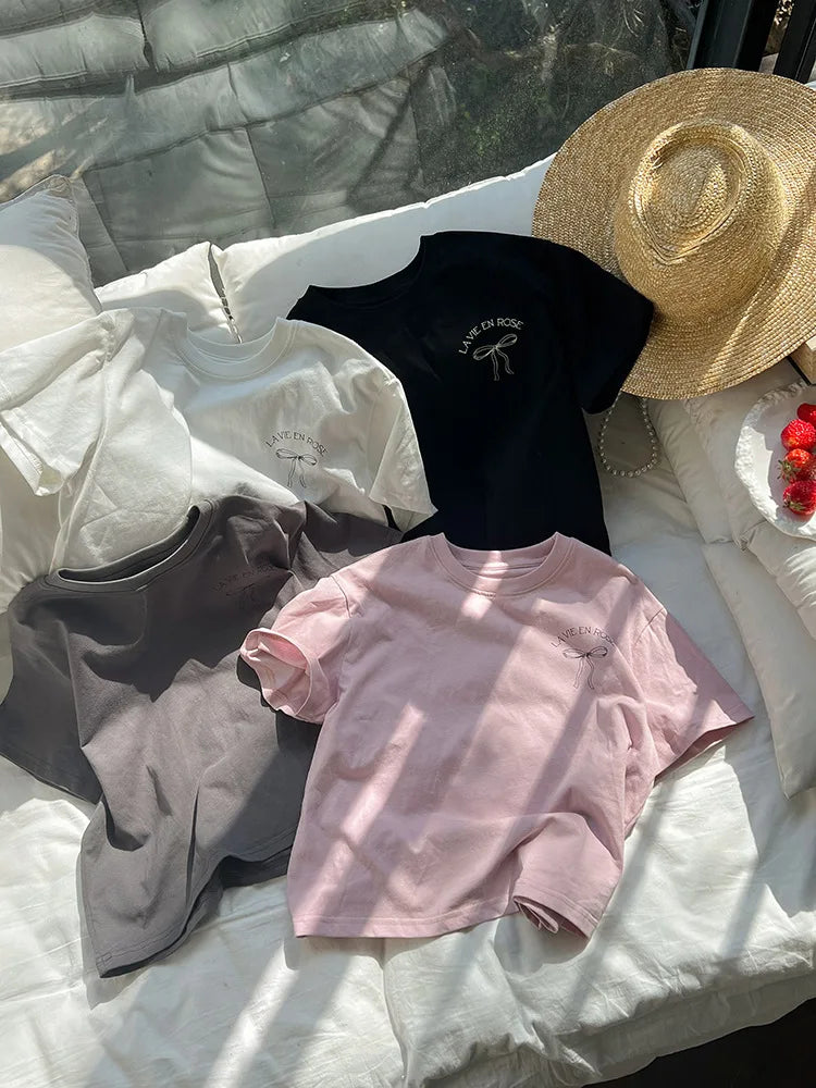 Ropa Infantil Niña Niños Camiseta de Manga Corta Ropa de Niña Verano Tops Ropa de Niños Ropa de Niño Ropa De Niña Ropa De Niño