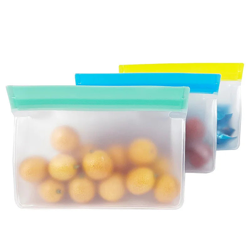 Bolsa de silicona reutilizable para alimentos